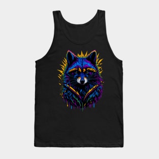 Aura Bandit - Raccoon in Radiant Explosion Tank Top